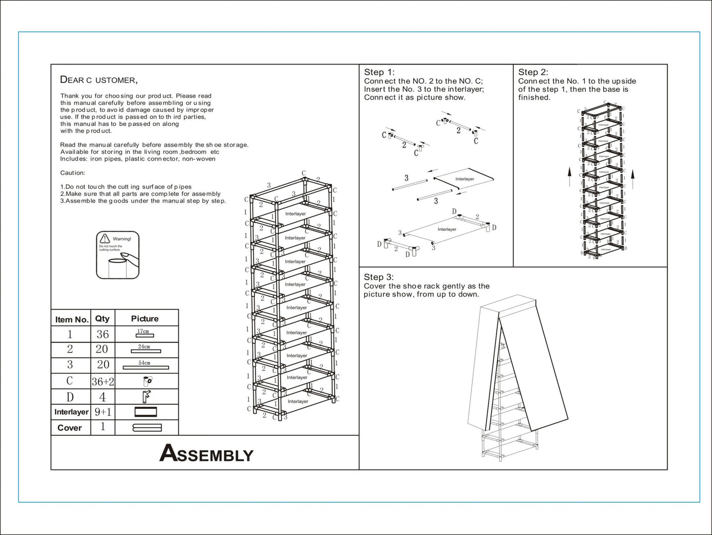 Zapatero de 10 Niveles | Gran Organizador de Calzado para Hogar y Armario Home & Garden - Furniture - Home Furniture - Living Room Furniture | Zulter VIP