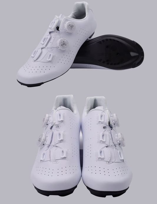 Zapatillas de Ciclismo Pro Road – Blanco & Negro con Suela de Carbono Sports & Entertainment - Sneakers - Cycling Shoes | Zulter VIP