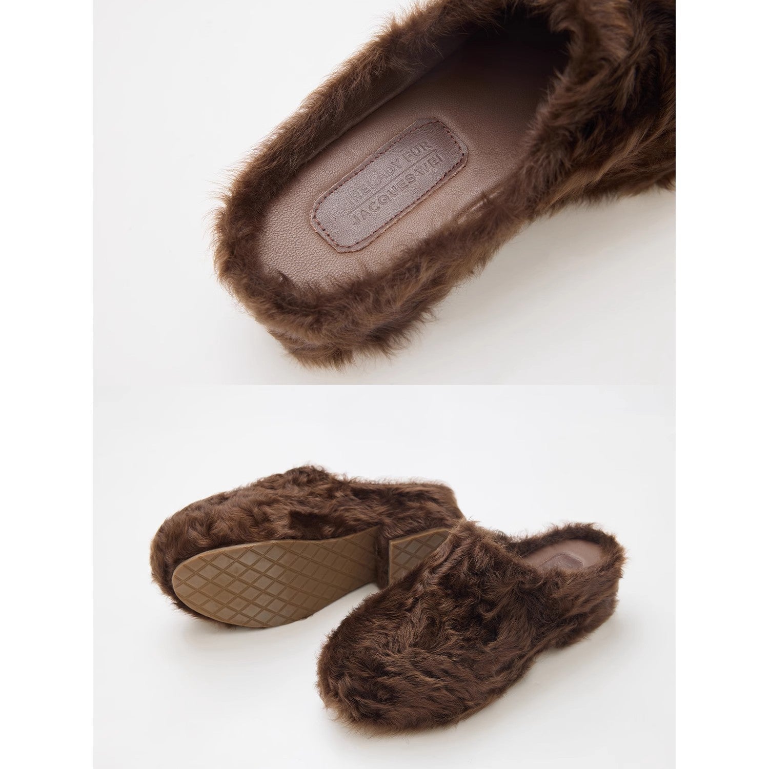 Zapatillas de plataforma sin cordones con forro de piel – Colaboración FF × JW Women's Fashion - Women's Clothing - Jackets & Coats - Real Fur | Zulter VIP